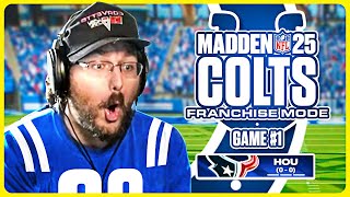 Insane Start to the Season in Madden 25 Colts Franchise Episode 1 [upl. by Zeni404]