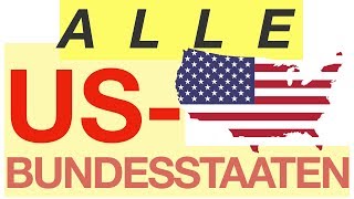 All US states  Alle US Bundesstaaten [upl. by Moffit]