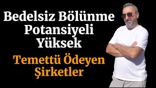 Bedelsiz Bölünme Potansiyeli Yüksek Temettü Ödeyen Hisseler [upl. by Ellinger]