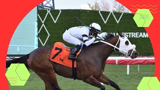 EMISAEL JARAMILLO ROMPE RELOJES EN GULFSTREAM PARK CON ESTE CABALLO [upl. by Cris]