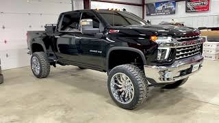 2020 Chevy 2500HD with BDS 65” lift on 37s and 24x12 [upl. by Amery231]