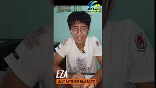 EZA  NARRATIVE STORY  SPOKEN TEST  ACC ENGLISH BONTANG [upl. by Ralston]