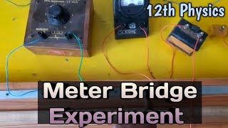 Meter Bridge Experiment  12th Physics  Practical  தமிழ் [upl. by Aramac]