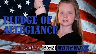 Pledge of Allegiance  American Sign Language [upl. by Dryden]