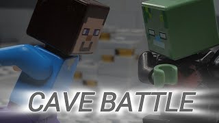 Cave Battle Lego Minecraft Stop Motion [upl. by Lehcim]