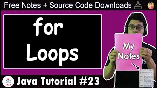 Java Tutorial The for Loop in Java [upl. by Mighell]