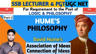 Humes Philosophy Association of Ideas SSB PGT Philosophy Western Philosophy [upl. by Dnaltiac115]