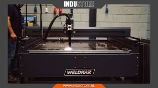 Industore CNC Plasma Snijtafel  Weldkar plasma tafel met Cebora plasmasnijder computergestuurd [upl. by Osmo]