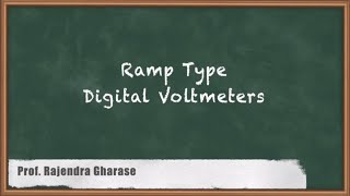 Ramp Type Digital VoltmetersDigital Voltmeter amp MultimeterGATE Electrical amp Electronic Measurement [upl. by Nodrog]