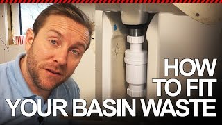 HOW TO FIT BASIN WASTE VALVE  Plumbing Tips [upl. by Verile59]