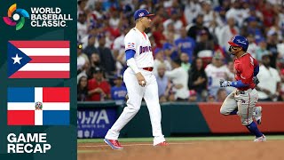 Puerto Rico vs Dominican Republic Game Highlights  2023 World Baseball Classic [upl. by Letty707]