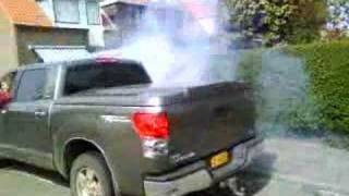 Toyota Tundra 57L V8 Burnout [upl. by Judon]