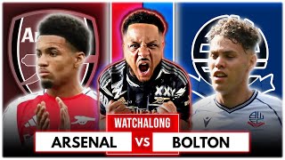 Arsenal 51 Bolton  Carabao Cup 3rd Round  Watchalong W Troopz [upl. by Alage]