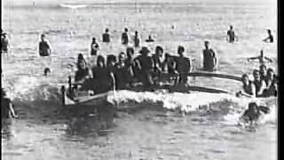 Thomas Edison´s Hawaii Old Rare Footage 1906 Pt 2 Surf Scenes Waikiki  Hawaiian Party [upl. by Feune]