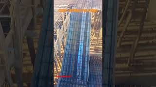 Stairs shetring steel fixing poring steelbuildingconstruction civilengineering shortsvideo [upl. by Chandless]