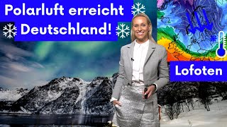 Einwinterung Skandinavische Winterluft erreicht Deutschland 50 Zentimeter Neuschnee in Europa [upl. by Burgener]