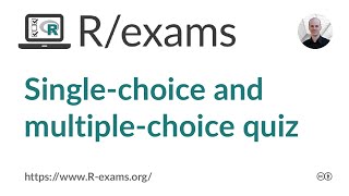 Singlechoice and multiplechoice knowledge quiz questions with Rexams [upl. by Eusassilem]