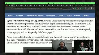 Kaspersky Deletes Itself Installs Surprise Antivirus [upl. by Omle]