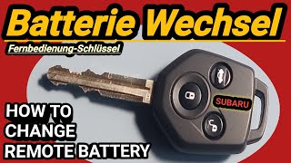 Funkfernbedienung Subaru Battery Wechseln Knopfzelle Batterie VartaCR1620 How to Charge battery [upl. by Adliw742]