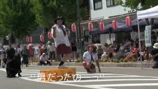 2012 826 栃尾祭り仁和賀行進 本町区パフォーマンス [upl. by Yalc]