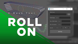 Roll ON Tool Demo  Mel Script  Autodesk Maya  Saravanan Natarajan [upl. by Nore]