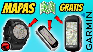 Mapas gratis en GARMIN Descargar e instalar  Edge Fenix Montana Oregon Etrex Forerunner  OSM [upl. by Verlie]