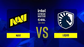 NAVI vs Liquid  IEM Rio 2024  Group A [upl. by Ammeg]