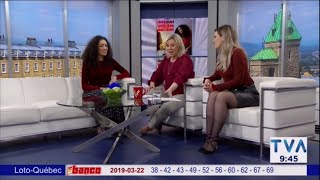 AnnieSoleil Proteau Entrevue avec Hanorah 22 Mars 2019 [upl. by Bores]