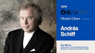 Sir András Schiff Piano Master Class 2016  Itai Navon [upl. by Kcirded]