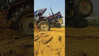 Jcb3dx backhoe and swaraj744 tractor automobile tractor jcbvideo jcb jcb3dx jcbtractor [upl. by Innos]