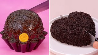 Perfect Chocolate Melted Recipes  So Tasty Chocolate Cake Decorating Ideas Top Yummy [upl. by Judith508]