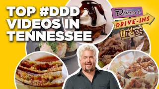 Top 5 DDD Videos in Tennessee with Guy Fieri  Diners DriveIns and Dives  Food Network [upl. by Nonek696]