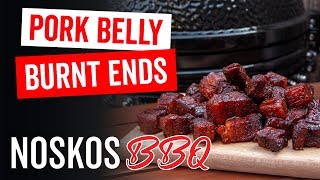 Pork Belly Burnt Ends van de BBQ Langzaam in rook gegaarde buikspekblokjes [upl. by Binnie927]