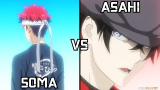 💥 SOMA VS ASAHI  SHOKUGEKI NO SOMA GOU NO SARA  💥 [upl. by Snebur]