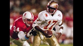 1994 Orange Bowl 1 Florida State vs 2 Nebraska No Huddle [upl. by Nelleeus]