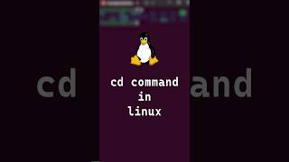 210 Basic Linux Commands  cd command shorts linux linuxcommands [upl. by Nnylram160]