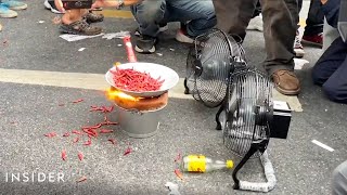 Protesters Burn Chillies In Thailand As They Demonstrate Against Government and APEC  Insider News [upl. by Aleet]