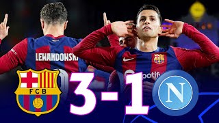 Barcelona vs Napoli 31 Champions League Round of 16 2nd Leg  MATCH REVIEW [upl. by Diamante]