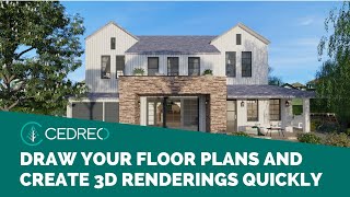 Cedreo a Home Design Software to Draw Floor Plans and Create 3D Renderings In a Matter of Minutes [upl. by Aynotak169]