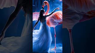 A woman performs a fusion with the flamingo on AGT americagottalent magic [upl. by Spencer]