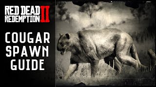 RDR2  Cougar Location  Master Hunter 6 Red Dead Redemption 2 [upl. by Hamner]