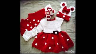 Top 50 crochet dresses designs for baby girls handmadewoollenwinter wear for baby girls [upl. by Jung]