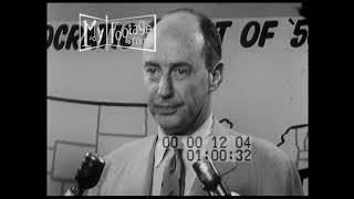 1956 Adlai Stevenson Interview on Presidential Campaign [upl. by Grane]