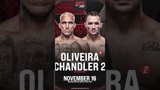 Chandler vs Oliveira 2 confirmed [upl. by Latta]