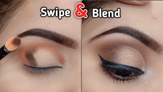 How to Apply EYESHADOW FOR BEGINNERS  Easy Swipe and Blend Technique by Asma Khan [upl. by Arel]