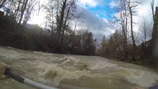 Hochwasser mit dem Kajak in Schwäbisch Gmünd [upl. by Yezdnil]