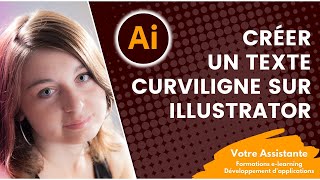 Créer un texte curviligne sur Illustrator [upl. by Netti800]