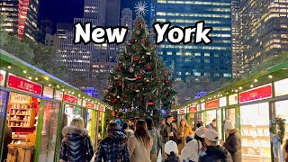 NYC Christmas Walk 2023 New York City Usa 4k City Tour [upl. by Atal]