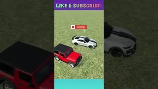 Mahindra Thar VS Mustang GT 🏆  Indian bikes driving 3D shorts trending viralvideos [upl. by Alyel]