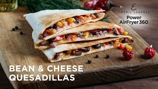 How to make delicious Bean amp Cheese Quesadillas on your Emeril Power AirFryer 360 [upl. by Durtschi]